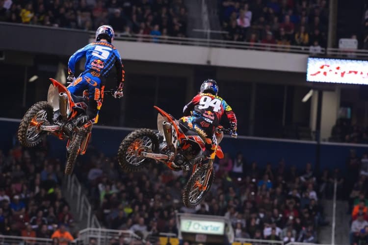 Ken Roczen (94) und Ryan Dungey (5) in St. Louis