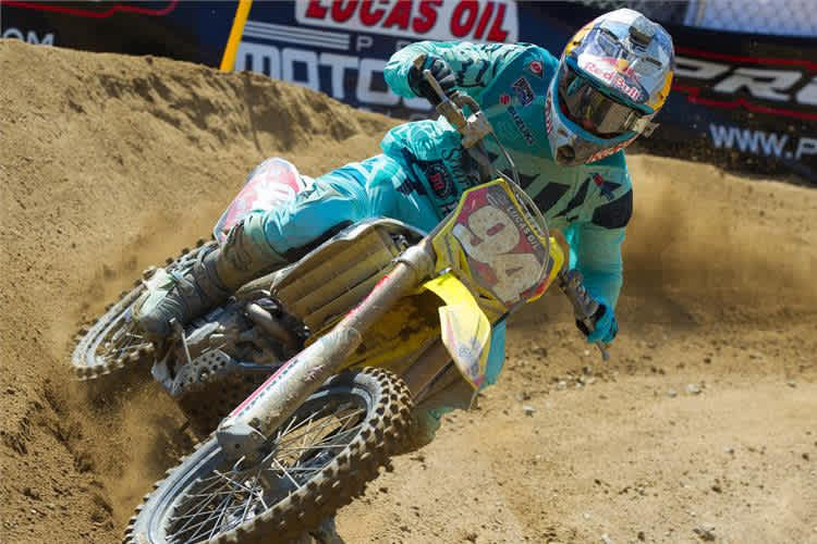 Ken Roczen startete auch in Glen Helen mit dem 'redplate' des Meisterschaftsführenden