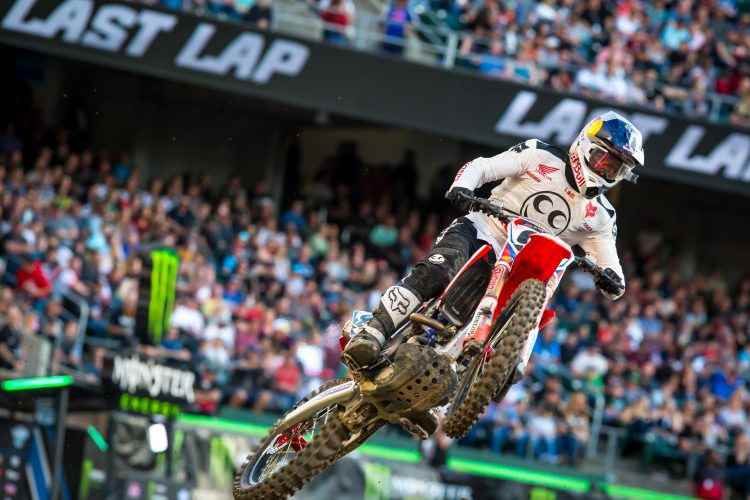 Ken Roczen führte in Oakland von der 12. bis zur letzten Runde