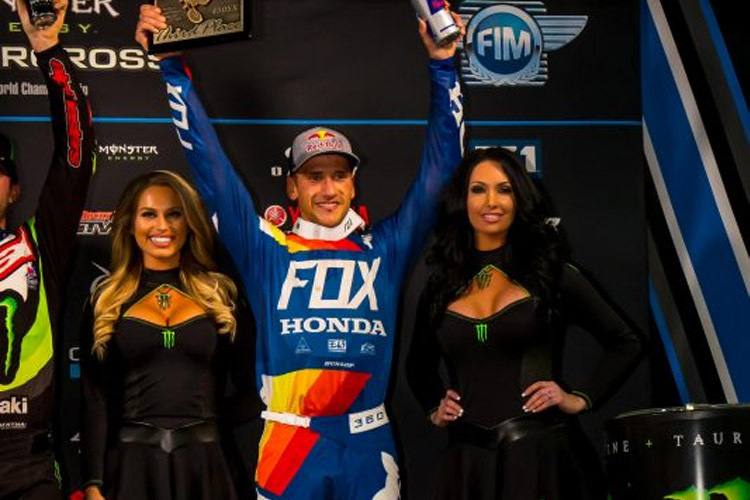 Ken Roczen stand in Phoenix auf dem Podium