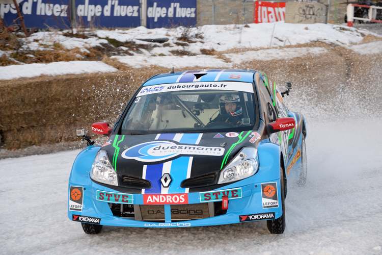 Formel-1-Star Romain Grosjean ist auch auf Schnee und Eis schnell unterwegs