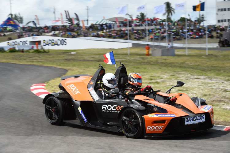 Romain Grosjean im KTM X-Bow
