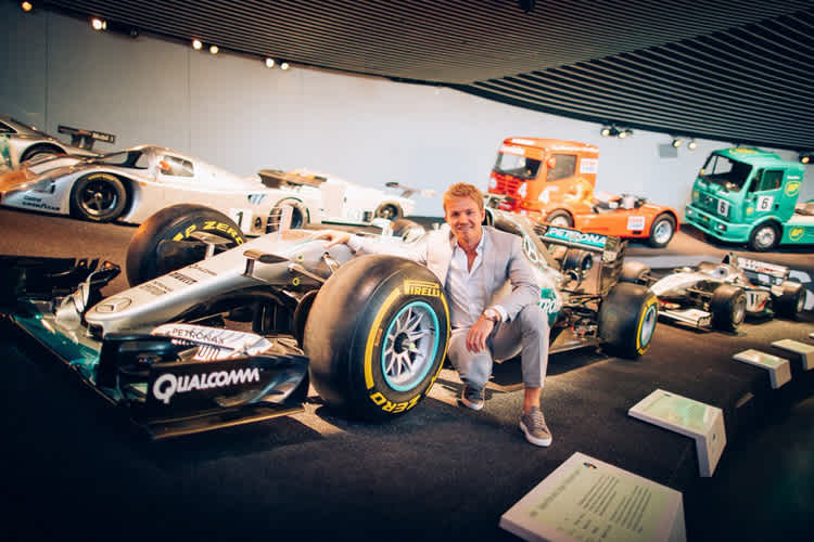 Nico Rosberg auf dem Weg zur Bestzeit