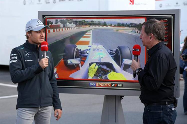 Nico Rosberg mit Martin Brundle
