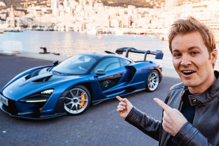 Nico Rosberg freute sich auf die Probefahrt mit dem McLaren Senna