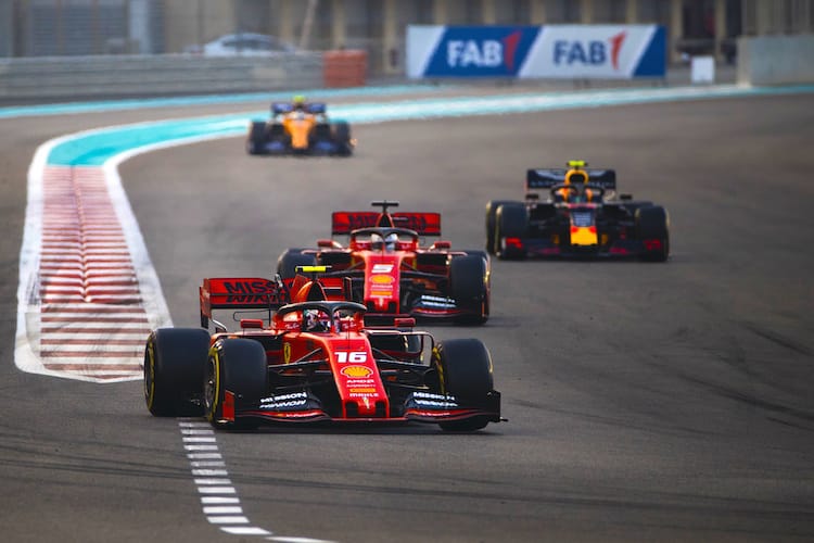 Charles Leclerc und Sebastian Vettel