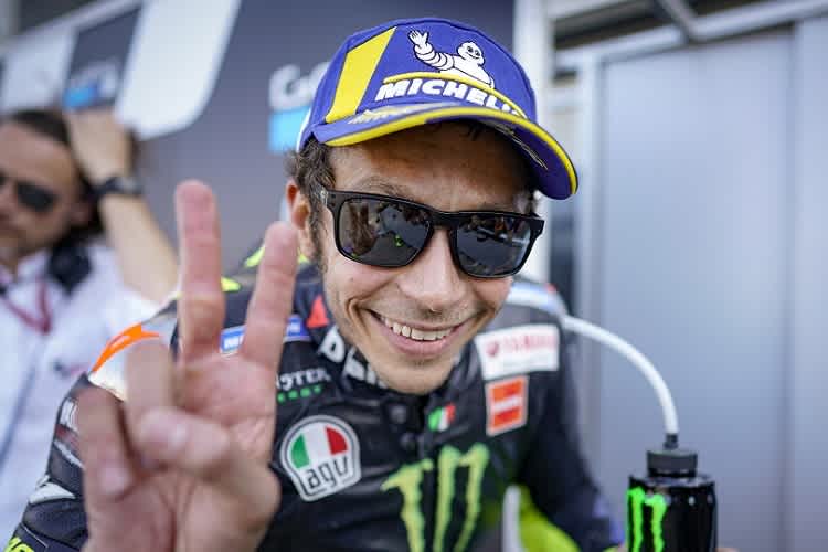 Ein gut gelaunter Valentino Rossi