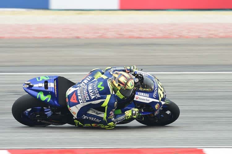 Rossi auf der Yamaha M1