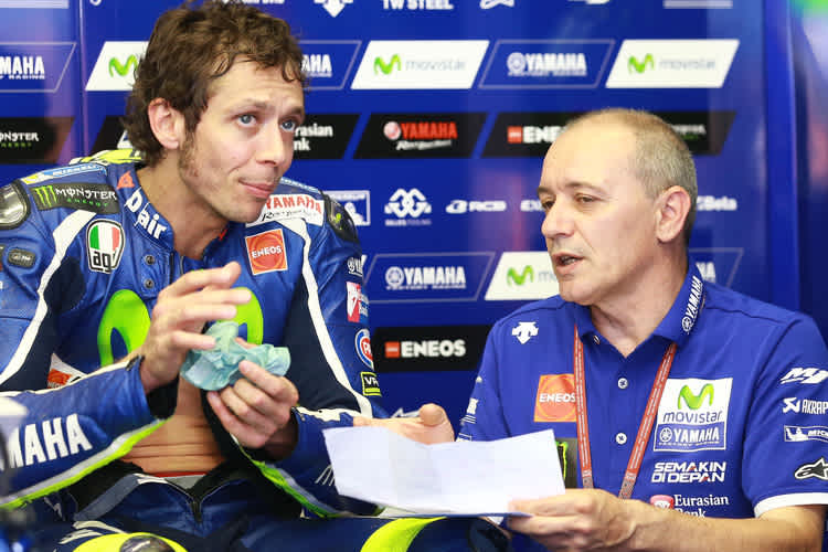 Valentino Rossi mit Luca Cadalora