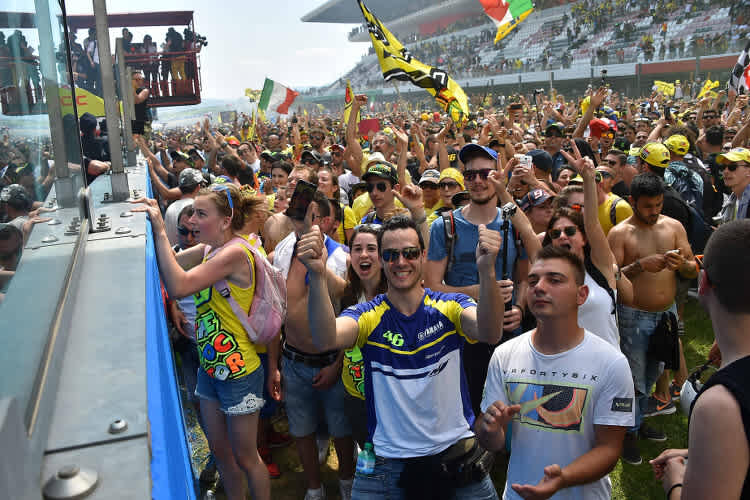 In Mugello wird Valentino Rossi immer wie ein Sieger gefeiert