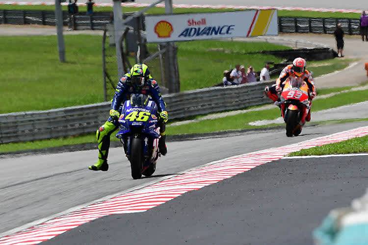 Malaysia-GP: Marc Márquez auf der Jagd nach Valentino Rossi