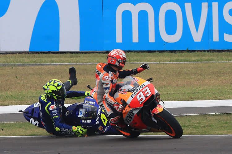 Argentinien-GP 2018: Marc Márquez hat Rossi zu Boden befördert