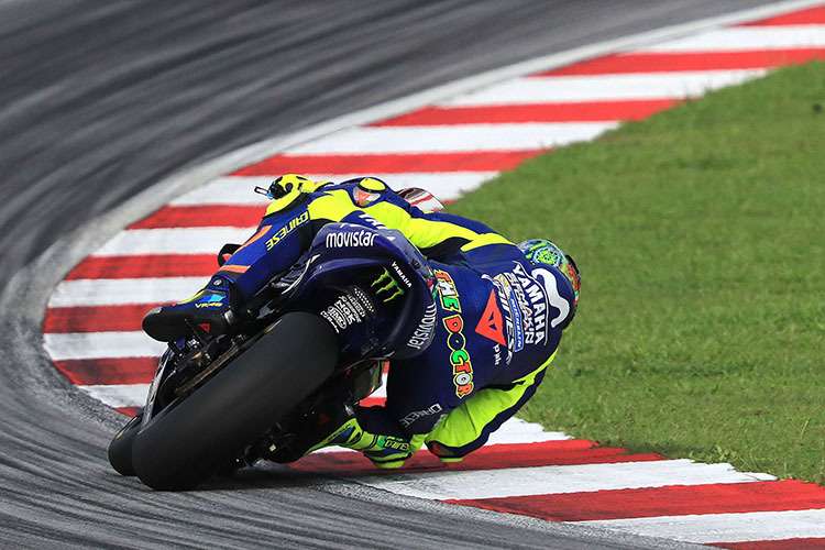 Valentino Rossi fand am Dienstag nicht mehr den Speed von gestern
