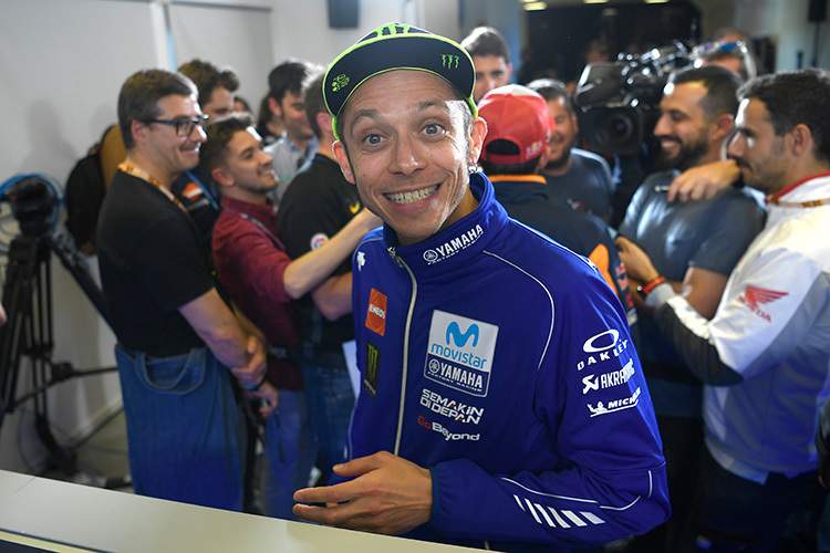 Spaßvogel Valentino Rossi