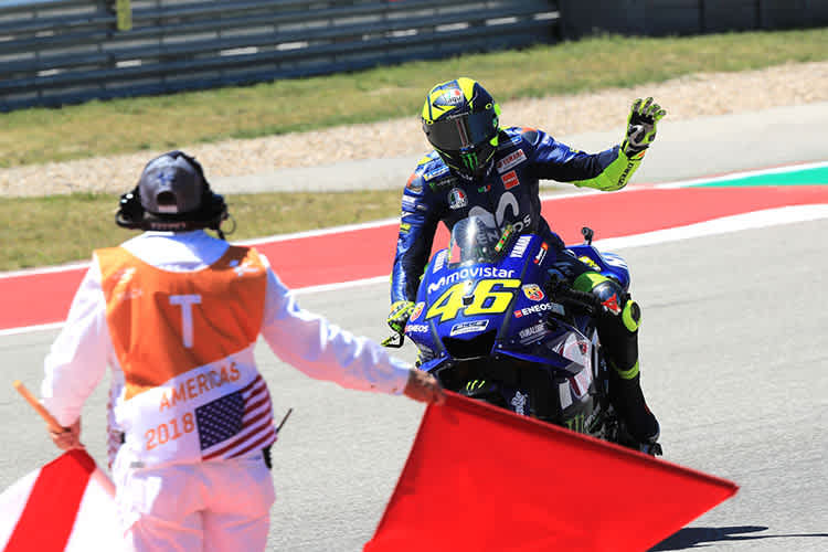 Platz 4 für Valentino Rossi in Austin