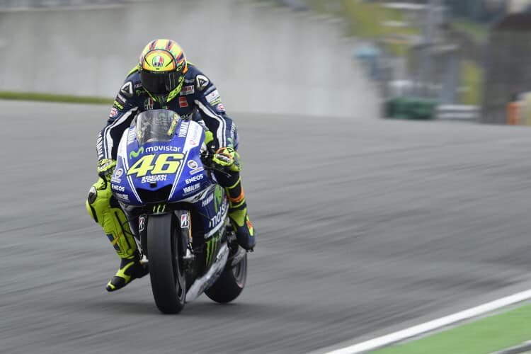Valentino Rossi auf dem Sachsenring