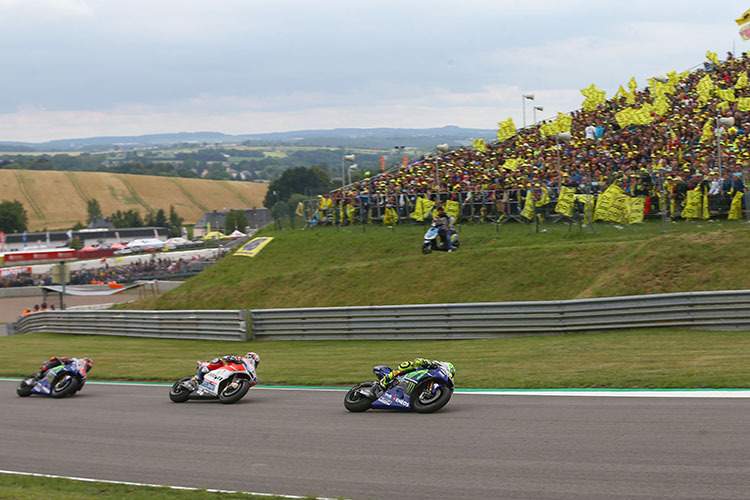 Valentino Rossi 2017 auf dem Sachsenring