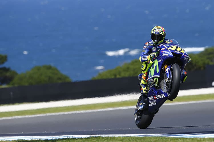 2017 mit Titel Nummer 10? Valentino Rossi auf der Yamaha M1