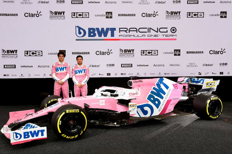 Lance Stroll und Sergio Pérez in neuen Farben