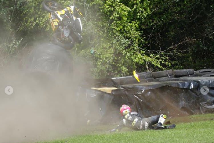 Die Yamaha R1 hatte nicht so viel Glück wie Kyle Ryde