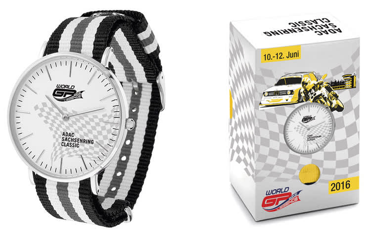 Der im schlichten Design entworfene Chronometer