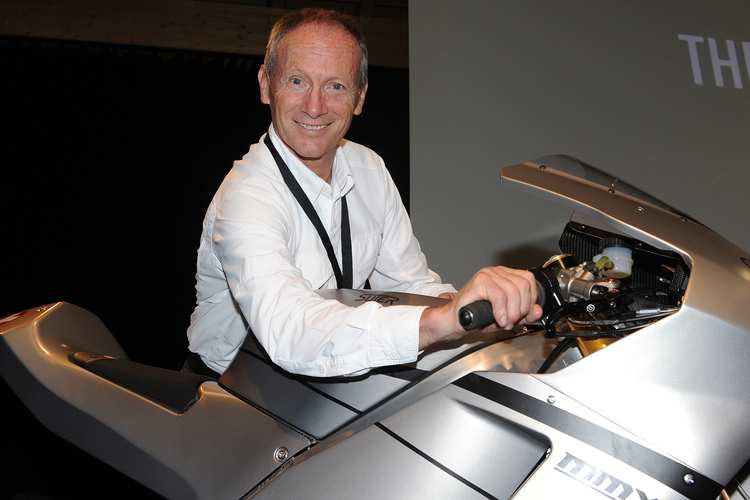 Christian Sarron bei der Vorstellung der Suter MMX 500 in der Schweiz