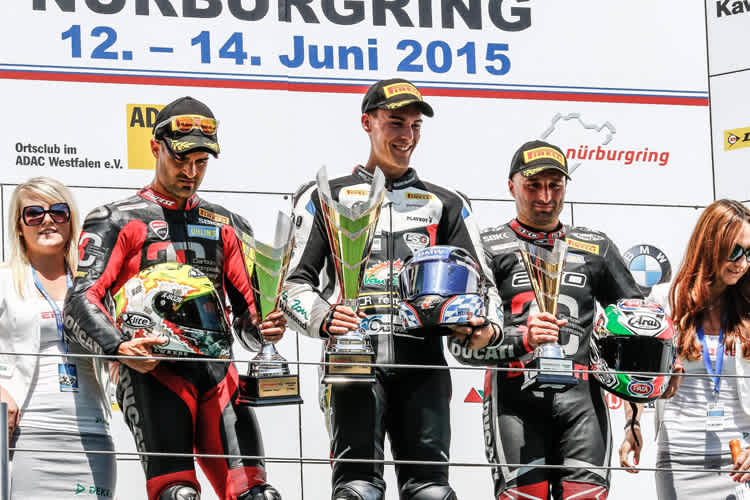 Podium 2015 v.li.: Fores, Reiterbverger, Lanzi