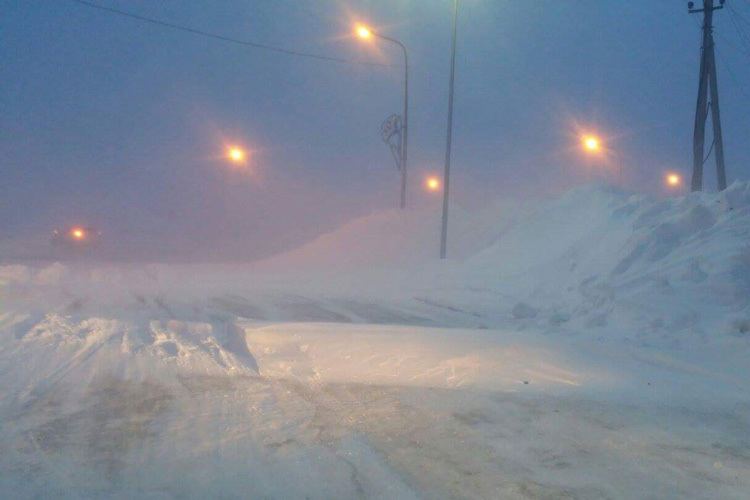 Wenn es schneit und der Wind bläst, ist kein Durchkommen