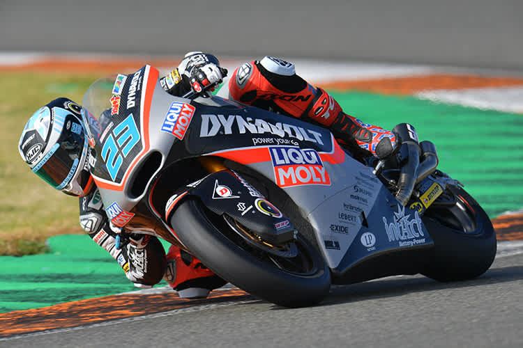 Marcel Schrötter auf der Kalex des Intact-Teams