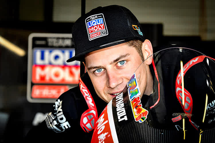 Marcel Schrötter bei den privaten Jerez-Test in der vergangenen Woche