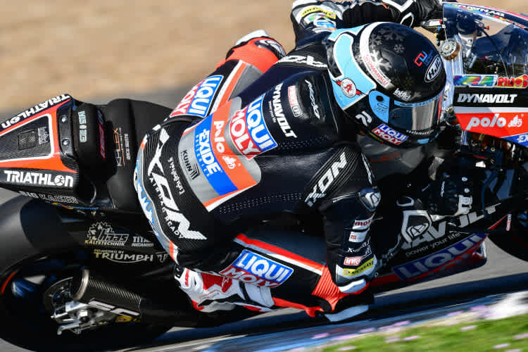 Marcel Schrötter mit neuem Helmdesign für die Wintertests