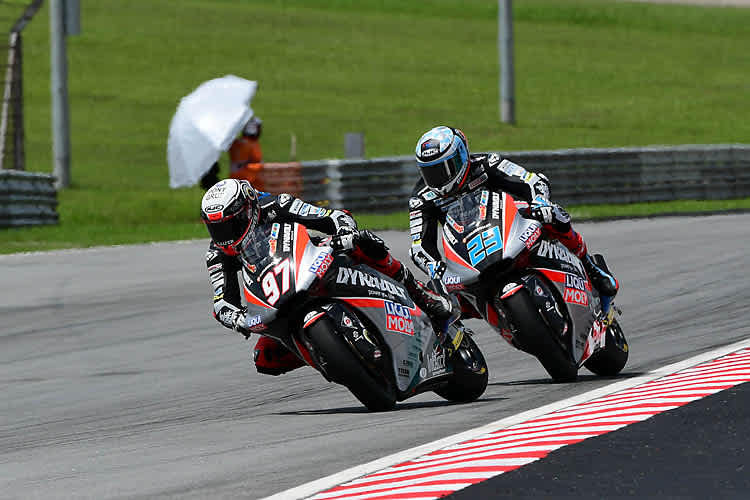 Marcel Schrötter (#23) und Xavi Vierge (#97)