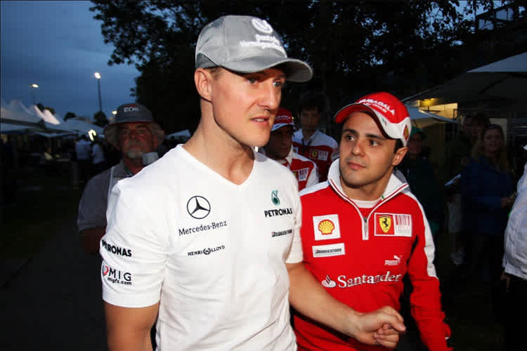Michael Schumacher und Felipe Massa
