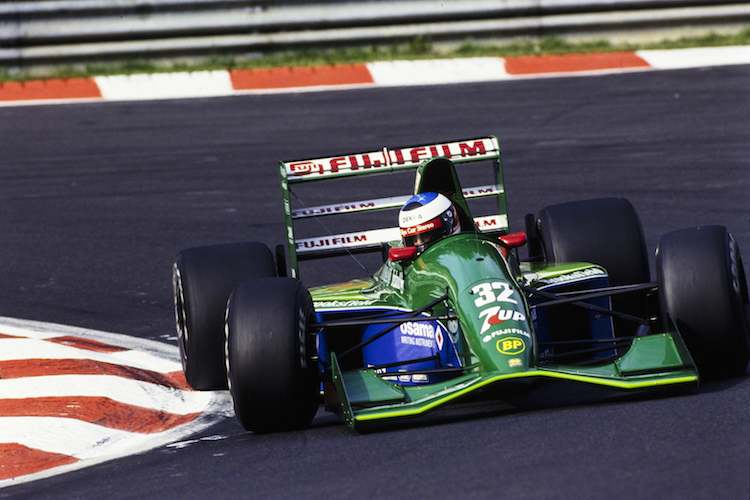 Michael Schumacher mit seinem Jordan-Ford  