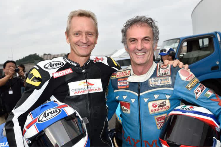 Kevin Schwantz und Franco Uncini