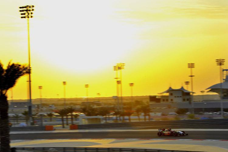 Strahlende Aussichten: Sergio Pérez ist nach seinem letzten Vorsaison-Testtag rennbereit