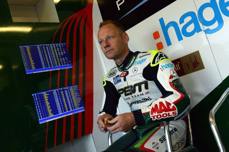 Shane Byrne beim gestrigen Qualifying in Silverstone