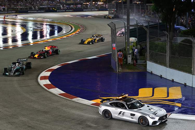 So sicher wie das Amen in der Kirche: Safety-Car-Einsatz in Singapur