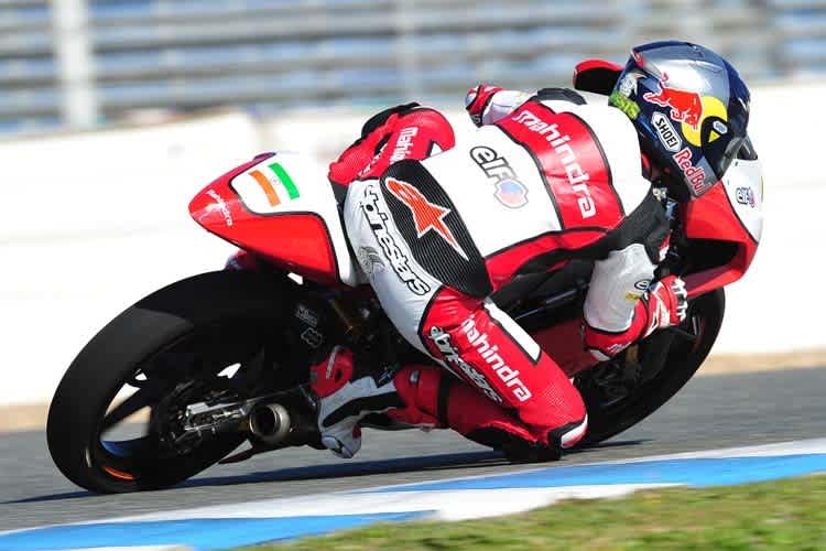Arthur Sissis in Jerez auf der Mahindra