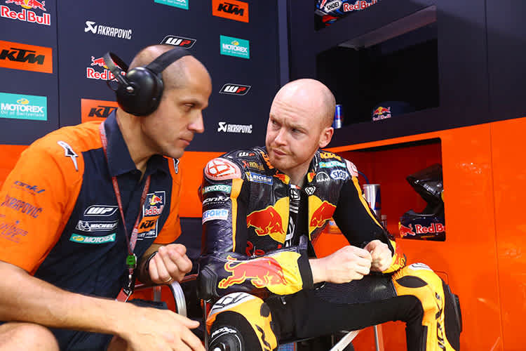 Tom Jojic, Bradley Smiths KTM-Crew-Chief, mit dem Briten