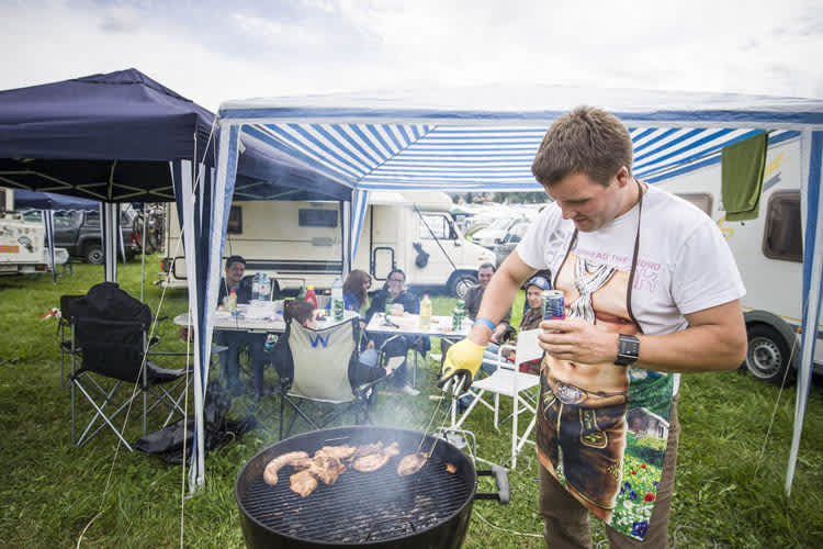 Die Camper erleben am Spielberg die besondere MotoGP-Atmosphäre rund um die Uhr