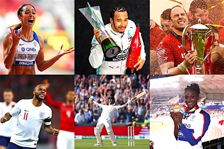 Lewis Hamilton (oben in der Mitte) ging leer aus, Cricket-Spieler Ben Stokes (direkt unter ihm) gewann