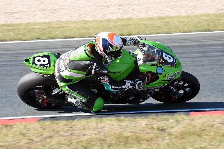 Roman Stamm auf der Kawasaki des Teams Bolliger Switzerland