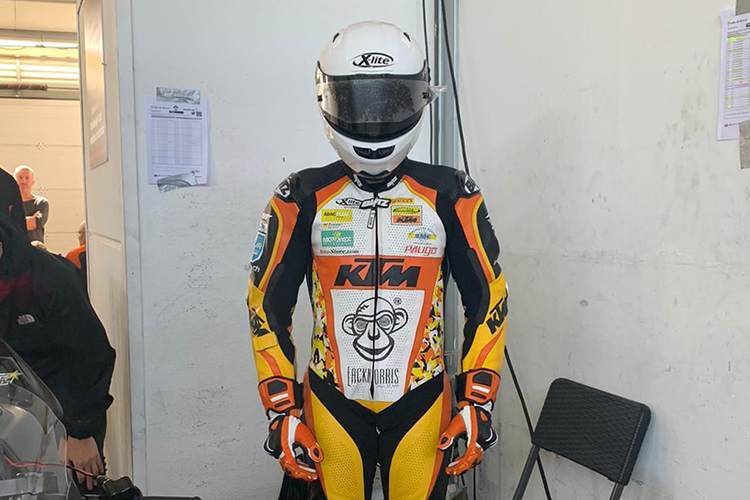 Chris Stange ist glücklich bei Lorini Honda