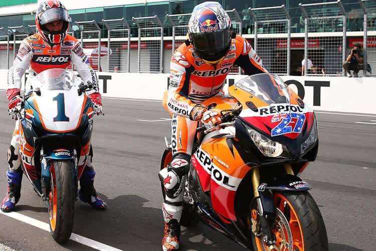 Weltmeister auf Repsol-Honda: Mick Doohan und Casey Stoner
