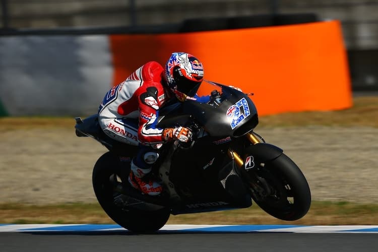Casey Stoner bei Honda-Testfahrten in Motegi