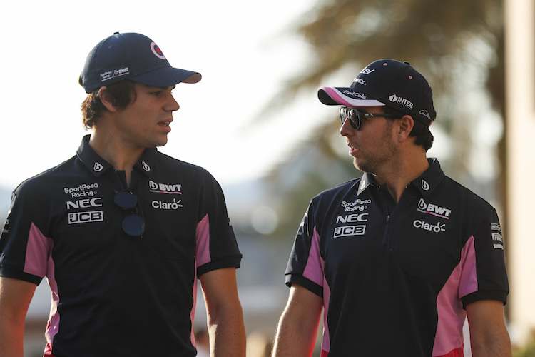 Lance Stroll und Sergio Pérez