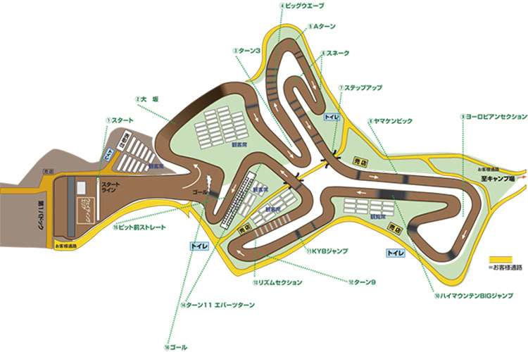 Die international taugliche MX-Strecke von Sugo: Schon von 2005 bis 2007 fand der Japan-GP hier statt