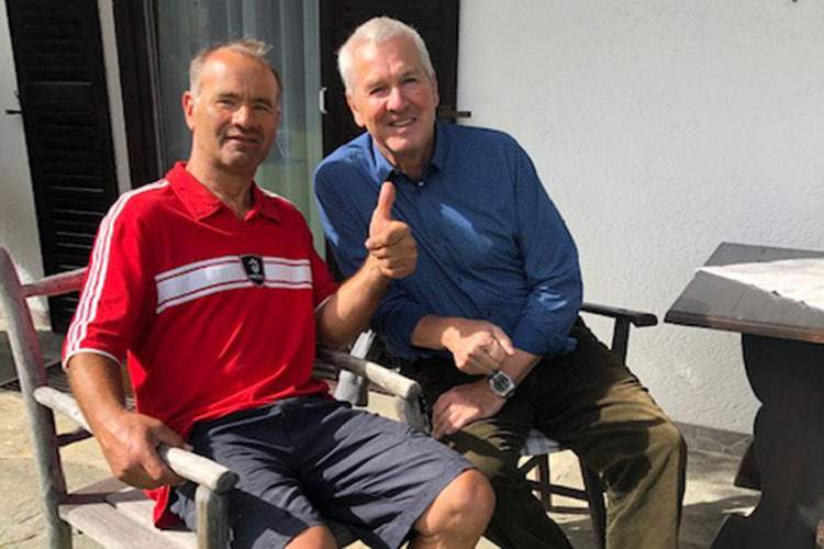Im Herbst 2019: Karl Sulzer mit Günther Wiesinger in Reith bei Kitzbühel