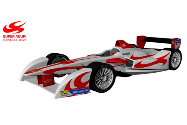 So soll der Elektrorenner von Super Aguri aussehen